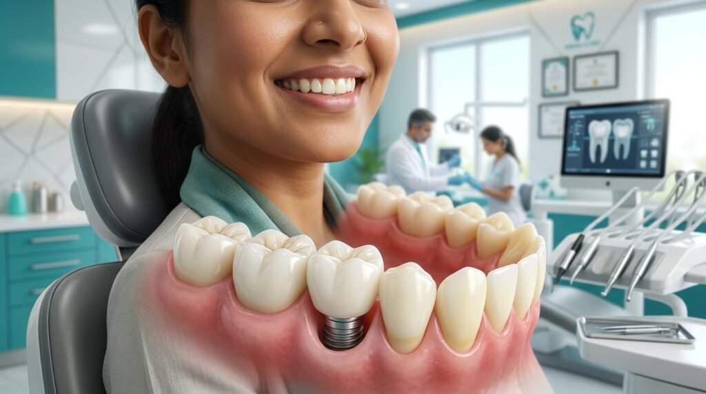 Dental implant concept banner for Jamshedpur dental blog